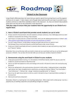 Clicker in the classroom (148K pdf)