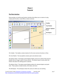 Pixie 2 Tutorial (pdf)