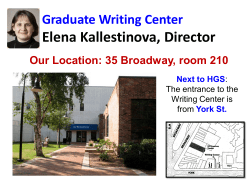 International Students - Writing Programs