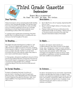 3rd September newsletter