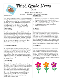 3rd grade may 2016 newsletter