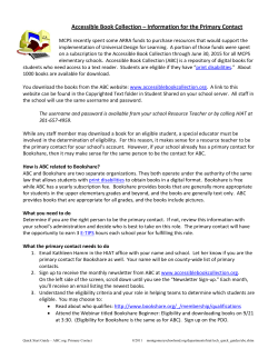 Information for the resource teacher (131k pdf)