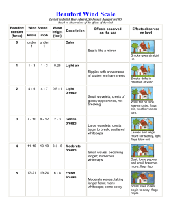 Beaufort Wind Scale