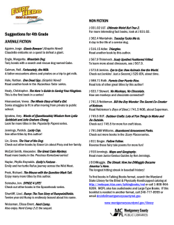 MCPL Summer Reading 2014-15 4th