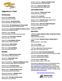 MCPL Summer Reading 2014-15