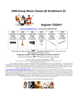 Learn Now Music After School Program