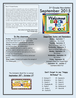 September Newsletter English