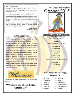 October - English