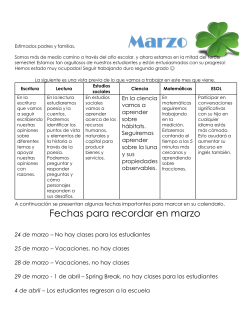 Marzo 2016 - Espanol