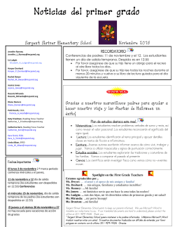 Noviembre - Espanol