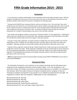 Homework Policy Website