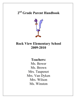 Back to School Handbook