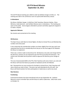 September 16, 2011 Meeting Minutes