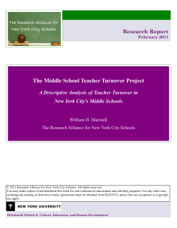 Marinell MiddleSchoolTTPDescriptiveAnalysis RANYCS Feb2011