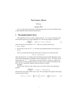 non-linearity