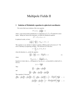 Spherical wave solutions
