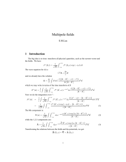 Multipole fields