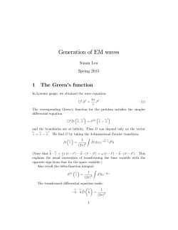 Green s function for wave equation