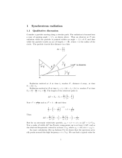 Synchrotron radiation