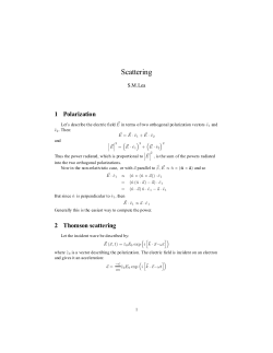 Thomson scattering