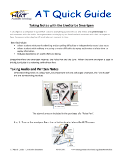 Taking Notes with the LiveScribe Pen (290K doc)