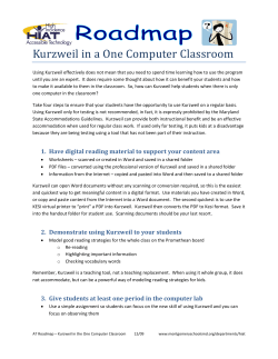 Kurzweil in the one-computer classroom (104K pdf)