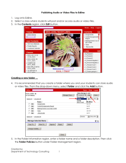 Publishing audio and video files on edline (369K pdf)