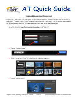 Create and Share Video with Animoto v.3 (766K pdf)