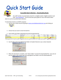 Downloading Books from Accessible Book Collection