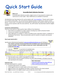 Accessible Book Collection Overview