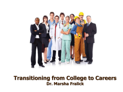 CT-80 Transitioning from College To Careers (Slides)