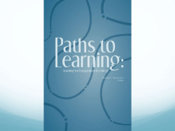 Paths of Learning Teaching for Engagement in College