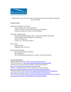 Collaboration across the Curriculum Developing a Second-Year Program at Sonoma State University (Doc)