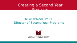 Sophomore Successes and Challenges - Creating a Second year Program at a Large Public University