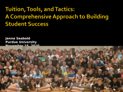 Tuition, Tools, and Tactics: A Comprehensive Approach to Building Student Success