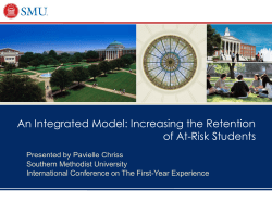 An Integrated Model: Increasing the Retention of At-Risk Students