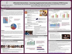 Improving Student Persistence and Success in STEM Disciplines