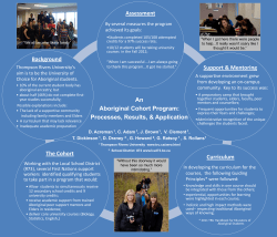 An Aboriginal Cohort Program: Processes, Results, Applications