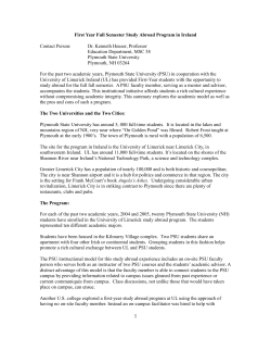 Fall Semester Study Abroad in Ireland for First-Year Students