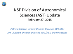 AST Division Update - Patricia Knezek