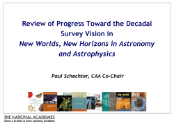 Mid-decadal Survey - Paul Schechter