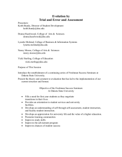 Evolution by Trial and Error and Assessment