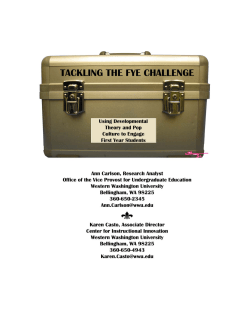 Tackling the FYE Challenge: Using Developmental Theory and Pop Culture to Engage First-Year Students