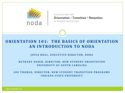 E-47 NODA-Association for Orientation