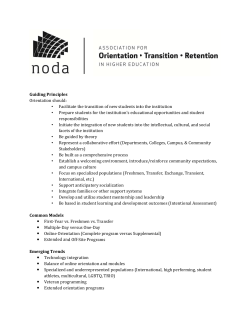 E-47 NODA-Association for Orientation -Handout