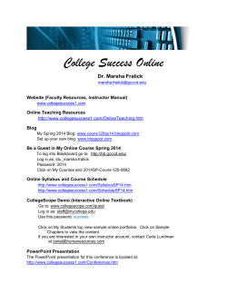 CT-229 College Success Online