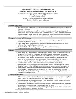 CR-159 A Qualitative Study on First-Year