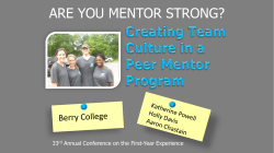 CI-150 Are You Mentor Strong