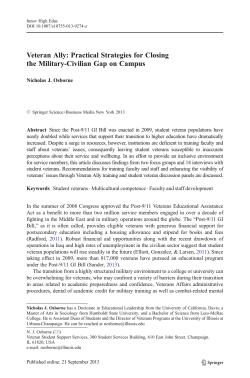 CI-69 Veteran Ally strategies for Addressing