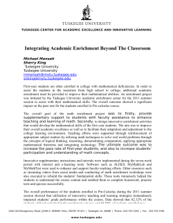 Integrating Academic Enrichment Beyond the Classroom